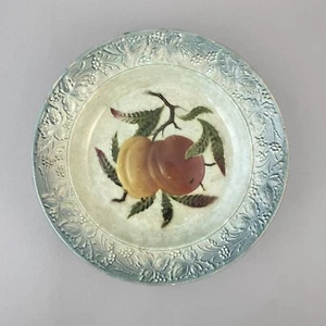 Assiette barbotine en céramique vintage des années 1900 - Picture 1 of 8