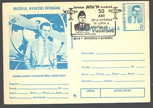 Romania  1991  History of Romanian aviation Airman capitan Cantacuzin   postcard - Picture 1 of 1