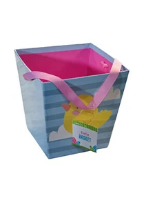 8x8” Easter Chick Carboard Easter Basket - Picture 1 of 7
