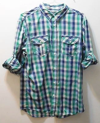 STRAIGHTFADED Men's Western Rodeo Shirt Size XL Pearl Snaps on Pockets Plaid  - Image 1 of 4