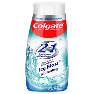 Colgate 2-In-1 Whitening Toothpaste Gel and Mouthwash, Icy Blast, 4.6 Ounce - Picture 1 of 12