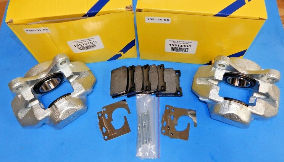 Nuevo par de pinzas de freno para pistones Triumph Spitfire 100 % acero inoxidable + pastillas Foto 1 de 1