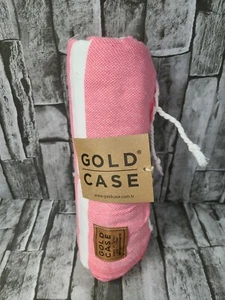 LYCIA Peshtemal by GOLD CASE 100% Cotton - Made in Turkey Turkish Towel Pink - Picture 1 of 1