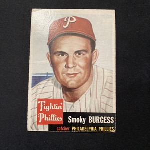 1953 Topps Smoky Burgess no. 10 Phillies 
