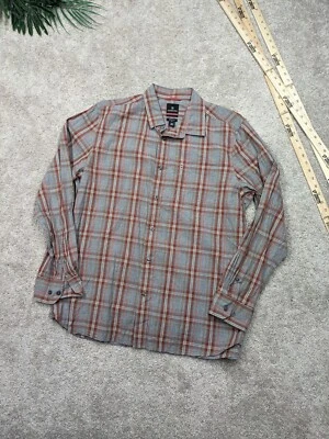 Camisa Victorinox Para Hombre Extra Grande Roja Gris Abotonada Ajuste Estándar Manga Larga Foto 1 de 4