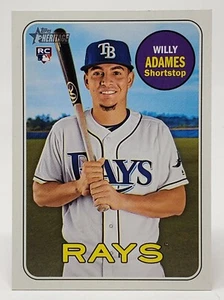 2018 Topps Heritage Willy Adames #643 Rookie Card (RC) - Picture 1 of 2