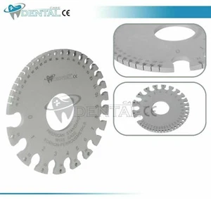 Hard Stainless Steel Round Wire Thickness Measurer Ruler Gauge Diameter Tool - Picture 1 of 4