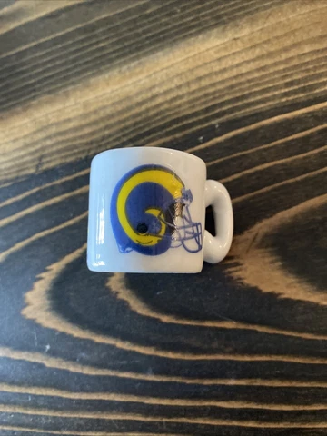NFL Football St. Louis Rams Ceramic Gumball Mini Coffee Mug - 1.25" Tall Cover