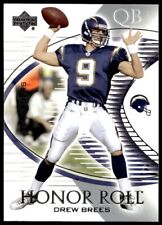 Drew Brees 2003 Upper Deck Honor Roll #45 San Diego Chargers Football