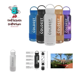 Coldest Sports Water Bottle - Loop Lid Leak Proof, Vacuum Insulated Stainless... - Picture 1 of 10