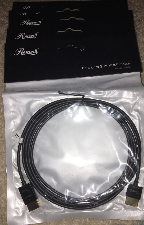 NEW Rosewill 6 Ft HDMI Ultra Slim Cable - Image 1 of 1