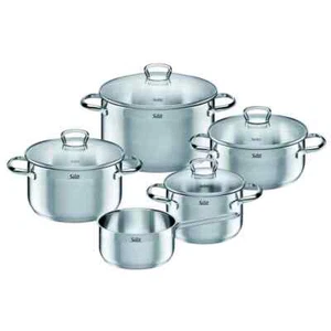 5 Pieces Silit Induction Saucepan Pot Set Casserole Stewing Pan Saucepan - Picture 1 of 1