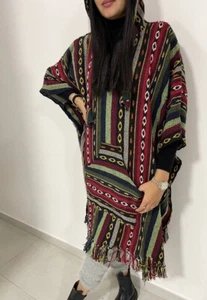 Handmade Unisex Shawl Wraps Jacket Multicolor Hip Hop Boho One Size/Over Size - Bild 1 von 12