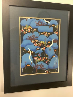 Pinturas acrílicas/gouache chinas caprichosas firmadas Foto 1 de 4