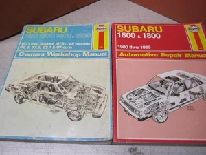 Lot of 2 Haynes SUBARU Service Manual, 1971 - 1989 - Picture 1 of 3