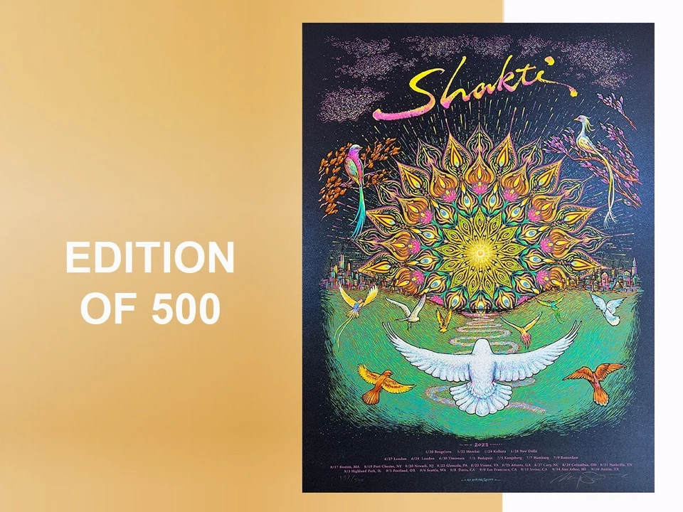 确认 Shakti Tour 海报 Marq Spusta (500 版) — 第 1/1 张图片