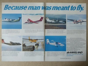 9/1979 PUB DE HAVILLAND TWIN OOTTER DASH 7 SUPER BUFFALO TRANSPORTER SPANTAX AD - Bild 1 von 1