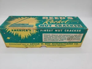 Vintage Reed's Rocket Nut Cracker Pecan Walnut Cracker in Original Box USA Made - Picture 1 of 9