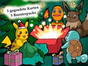 ❗5 Pokémon Booster + 5 Gradete Karten❗ - Bild 1 von 1