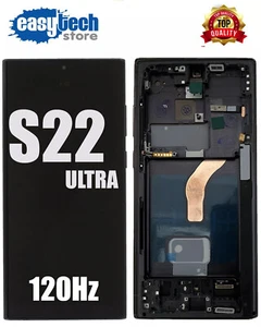 SAMSUNG S22 ULTRA SM-S908 Vetro Display BIG SIZE OLED LCD Touch Schermo Nero - Imagen 1 de 9