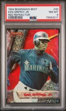 1994 Bowman's Best Red Refractors Ken Griffey Jr #40 PSA 8 HOF