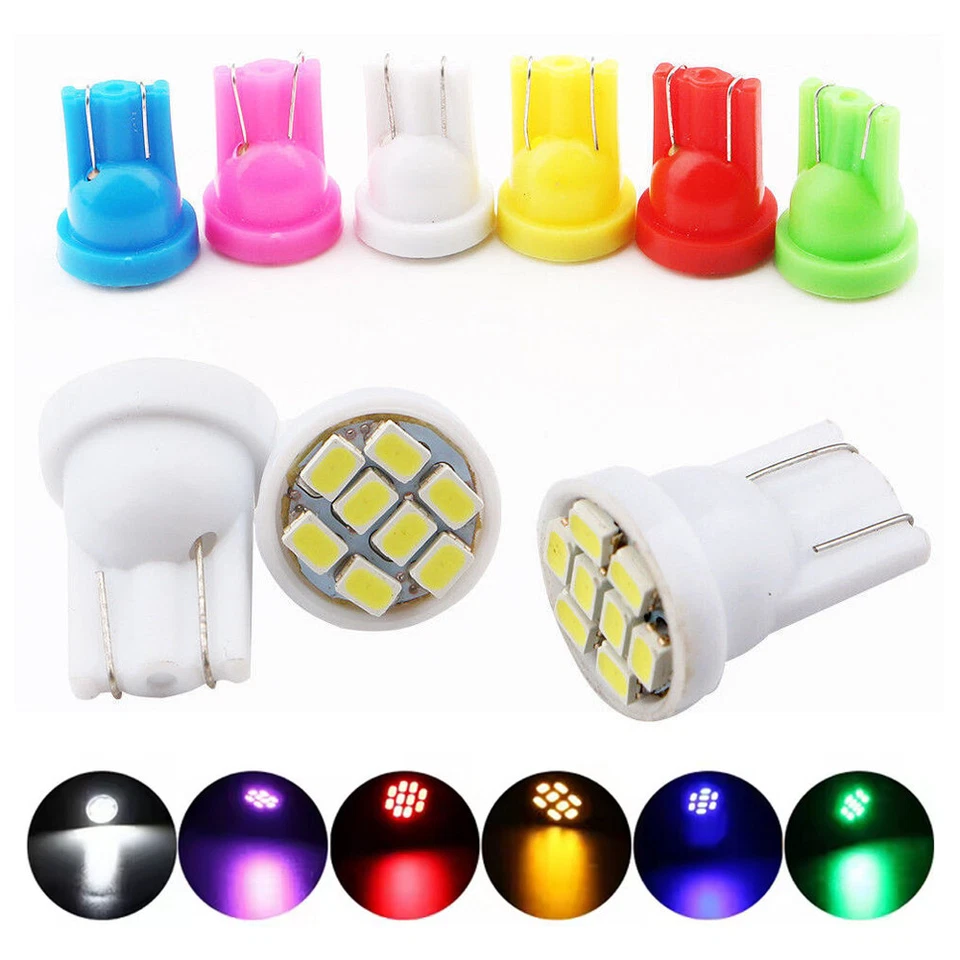 100Pcs T10 194 168 W5W LED LED Instrument Dash Panel Gauge Wedge Light Bulbs 12V - Image 1 of 4