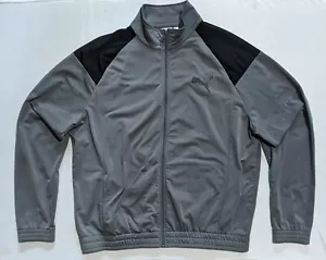 PUMA Sport Lifestyle Zip Up Gray Black Track Activewear Jacket Size Men's XL - Picture 1 of 5