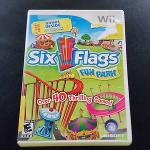 Six Flags Fun Park Wii (CIB) Nintendo Wii, Authentic, Tested, Working - Picture 1 of 16