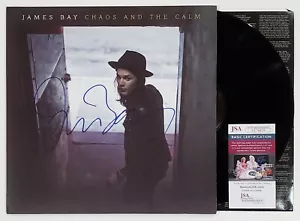 ALBUM DISCO DISCOGRAFICO FIRMATO JAMES BAY CHAOS AND THE CALM VINILE CON CERTIFICATO JSA - Foto 1 di 2