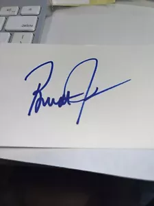 Brandt Jobe Signed 3x5 index Card - Picture 1 of 1