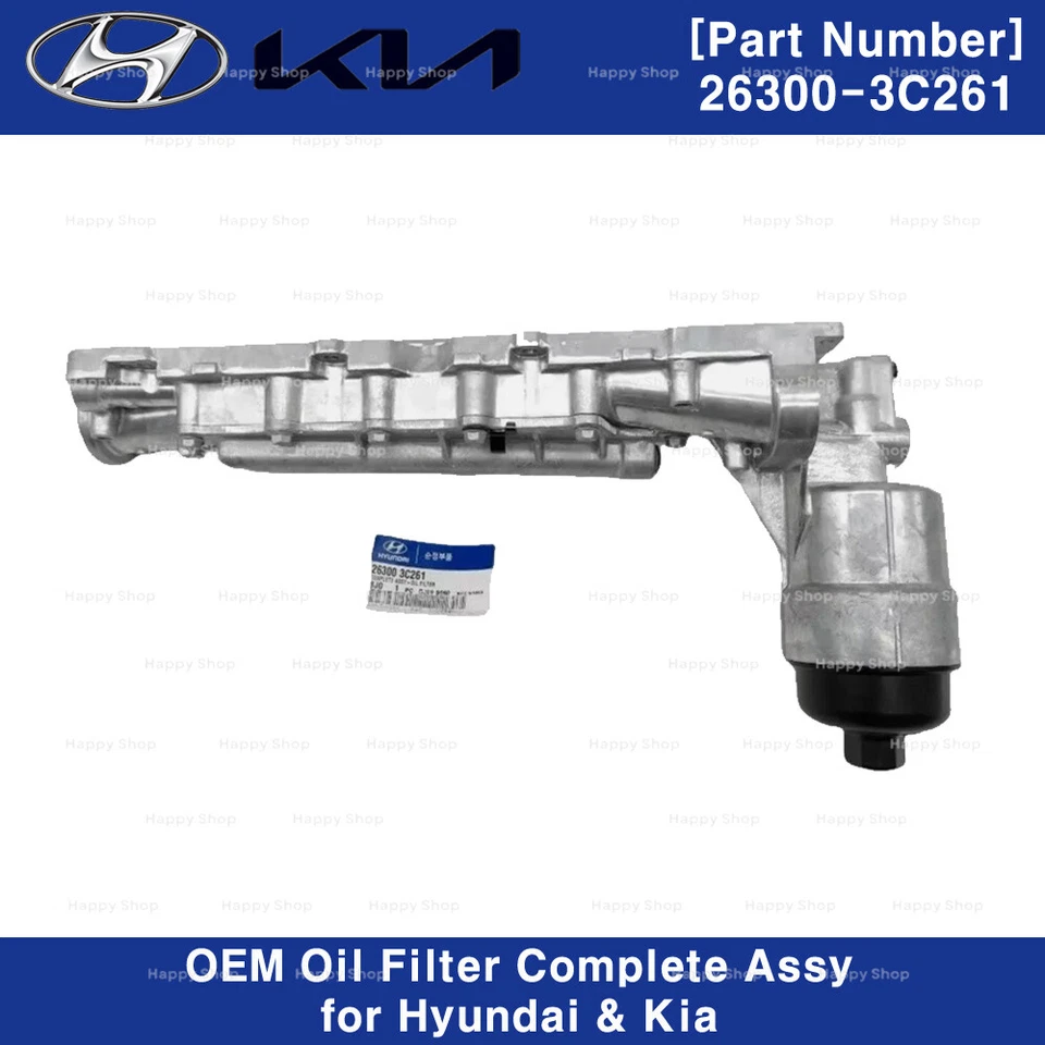 263003C261 Genuine OEM Oil Filter Complete for Hyundai Veracruz Kia Borrego - Image 1 of 4