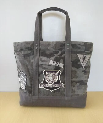 Polo Ralph Lauren Canvas Camo Tote WORLDWIDE SHIPPING FTP  3153 - Image 1 of 4