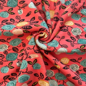 Birch - Bio-Jersey - Interlock -Stoffe meterware Jersey Blumen - Bild 1 von 3
