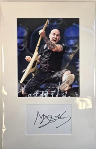Scott Ian Anthrax HAND SIGNED mounted autograph with cert 18 x 12". - Picture 1 of 15
