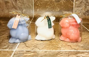 Target Bullseye Playground Easter Bunny Set of 3 Spring Bunnies Shaped Candles - Picture 1 of 4