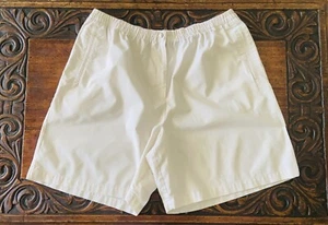 Karen Scott Sport Size 22W Ivory Beige Off White Shorts Elastic Waist Pockets - Picture 1 of 11