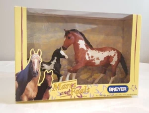 2005 Breyer MARES AND FOALS Pinto Mare Foal-Blood Bay Overo Black Horses 62004 - Picture 1 of 6