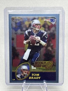 2003 Topps Chrome #148 Tom Brady Weekly Wrap Up Patriots HOF NM - Picture 1 of 2