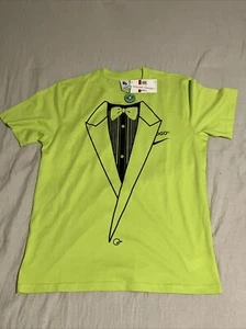 OFF-WHITE x Nike Tuxedo Eagle T-Shirt Green BQ0827-389 - Size L Air Force 1 - Picture 1 of 4