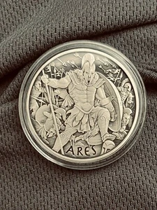 Silbermünze Tuvalu Götter des Olymp Ares 2023 1 oz Antik - Bild 1 von 3