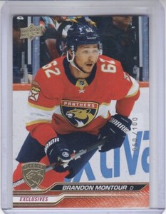 BRANDON MONTOUR 2023-24 UPPER DECK EXCLUSIVES #050/100 #78 FLORIDA PANTHERS