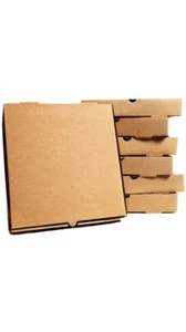 50 x Plain Pizza Boxes, Takeaway Pizza Box, Strong Quality Postal Boxes 7 Inch - Picture 1 of 1