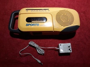 Vintage SONY #CFM-101 AM/FM/Cassette Sports Radio with AC Power Adapter. Needs - Picture 1 of 6