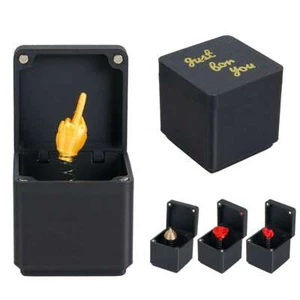 1/4 Stück Mittelfinger in einer Box Pop Up Überraschung Geschenkbox Neuheit Streich Geschenkbox - Bild 1 von 17