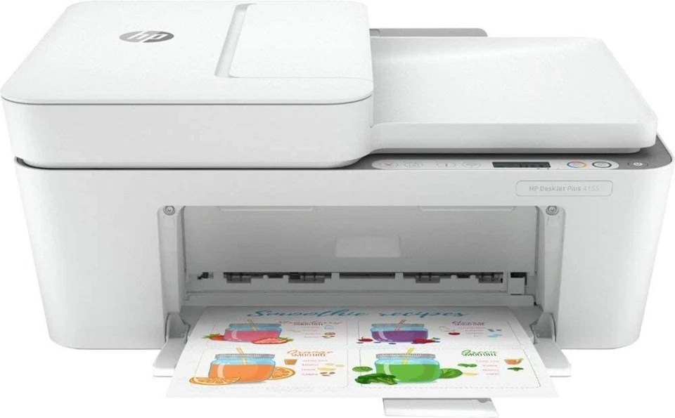HP DeskJet Plus 4158 Printer. Print. Scan. Fax *INK NOT INCLUDED* - Image 1 of 1