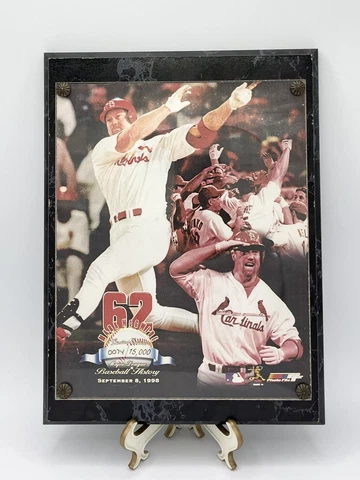 MLB Photo File Limited Edition Mark McGwire #0074/15,000 Plaque Cover