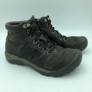 KEEN Austin Mid Mens 9.5 Brown Nubuck Leather Ankle Boots - Picture 1 of 11