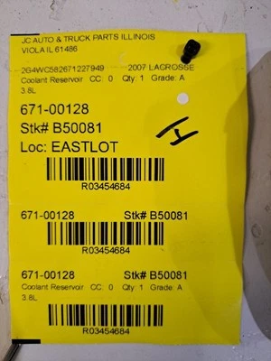 Depósito de refrigerante compatible con 05-09 ALLURE 3454684 Foto 1 de 4