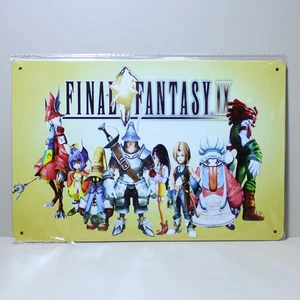 Final Fantasy IX Insegna da Parete in Metallo Poster Sala Videogiochi 11,75" x 7,75" - Foto 1 di 5