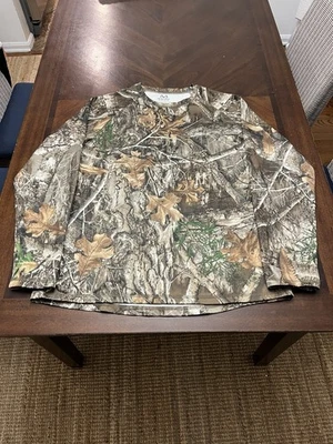 Realtree XL Mens Long Sleeve Camo T-Shirt Insulated Hunting Outdoors - Image 1 of 4